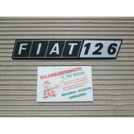 Fregio per cofano post. Fiat 126 U.T. per Fiat 126 U.T. Modello '77