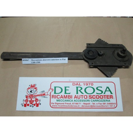 Meccanismo alzavetro anteriore sx Fiat 1300-1500