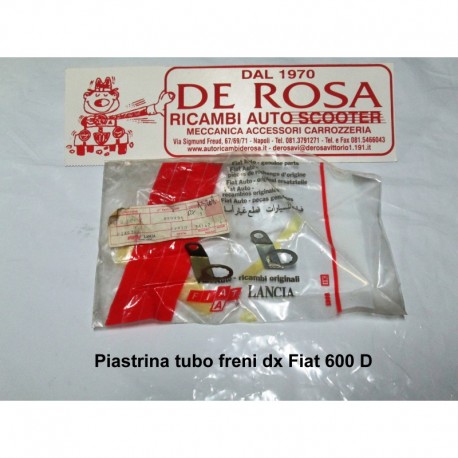 Piastrina tubo freni dx Fiat 600 D