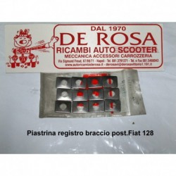 Piastrina registro braccio post.Fiat 128